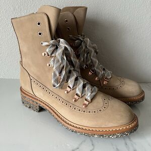 The Office of Angela Scott Mr. Bernard  Leather Combat Boots Size 41